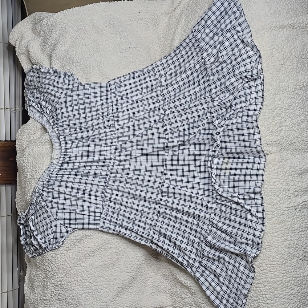 Checkered mini dress